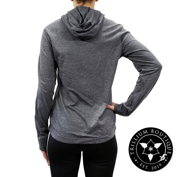 Adidas Climalite Women's Jersey Hoodie Heather Black XS NWT - Picture 5 of 5